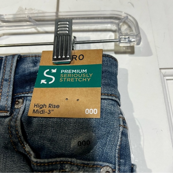 NWT Aeropostale Jorts High Rise Midi Seriously Stretch Size 000 - Picture 3 of 9